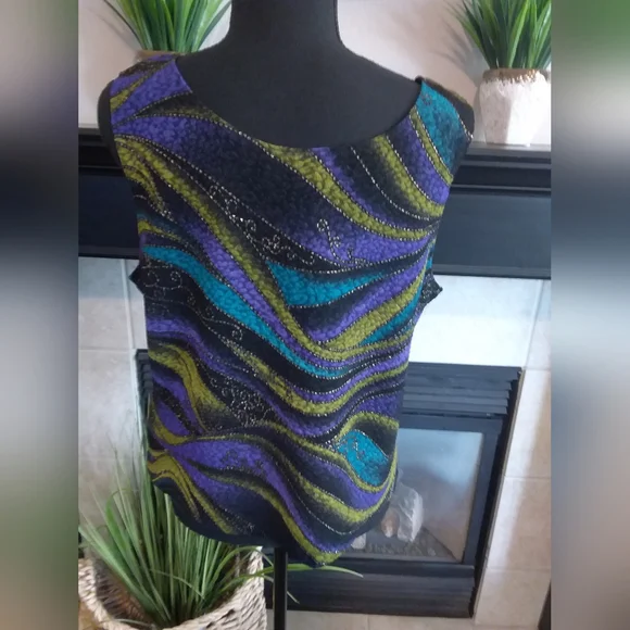 R & K Originals Multi Color Tank Top - Picture 4 of 5